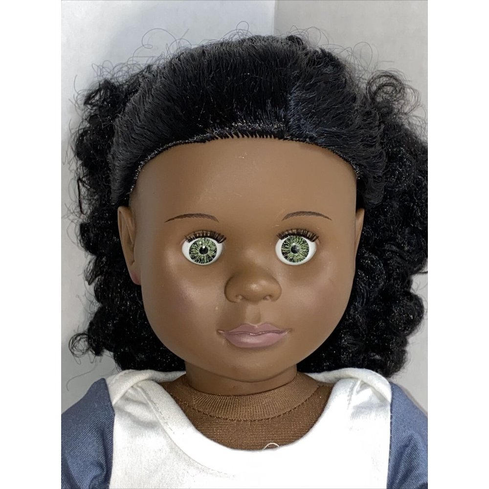 Battat Our Generation 18" Doll Anaya African American Black Hair Green Eyes Doll